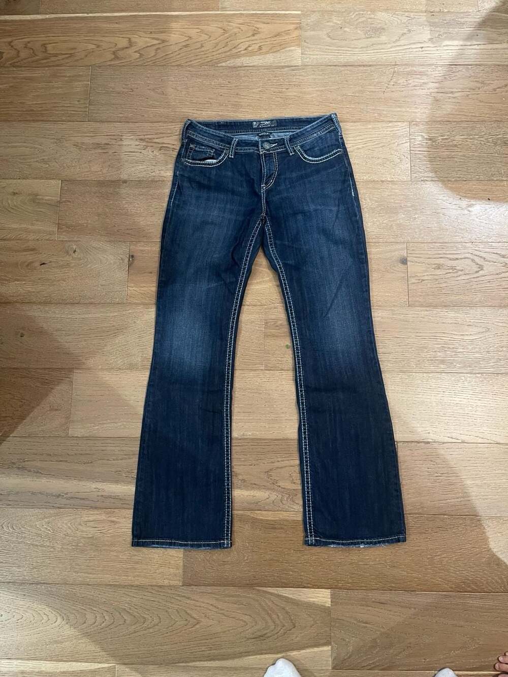 Silver Jeans Co. Natsuki Slim Bootcut Heavy Stitch Jeans W30/L33